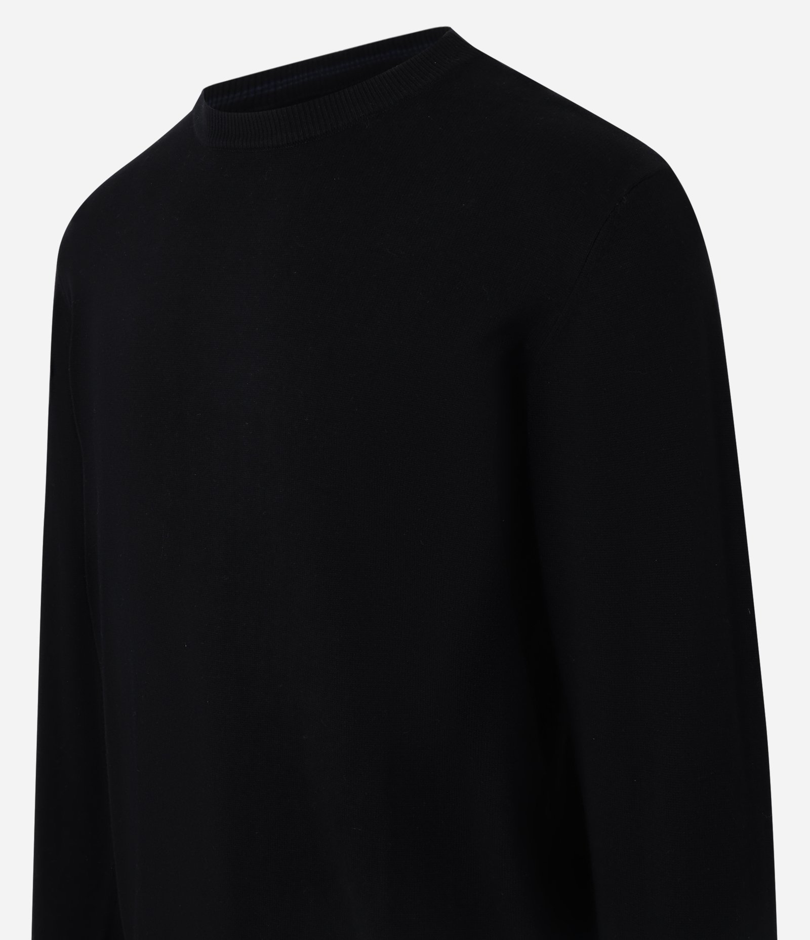 Suéter Comfort Básico em Algodão com Punho Ajustado Preto 5