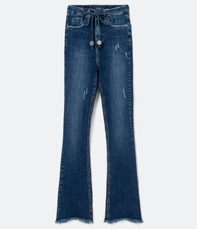 short cintura alta jeans branco