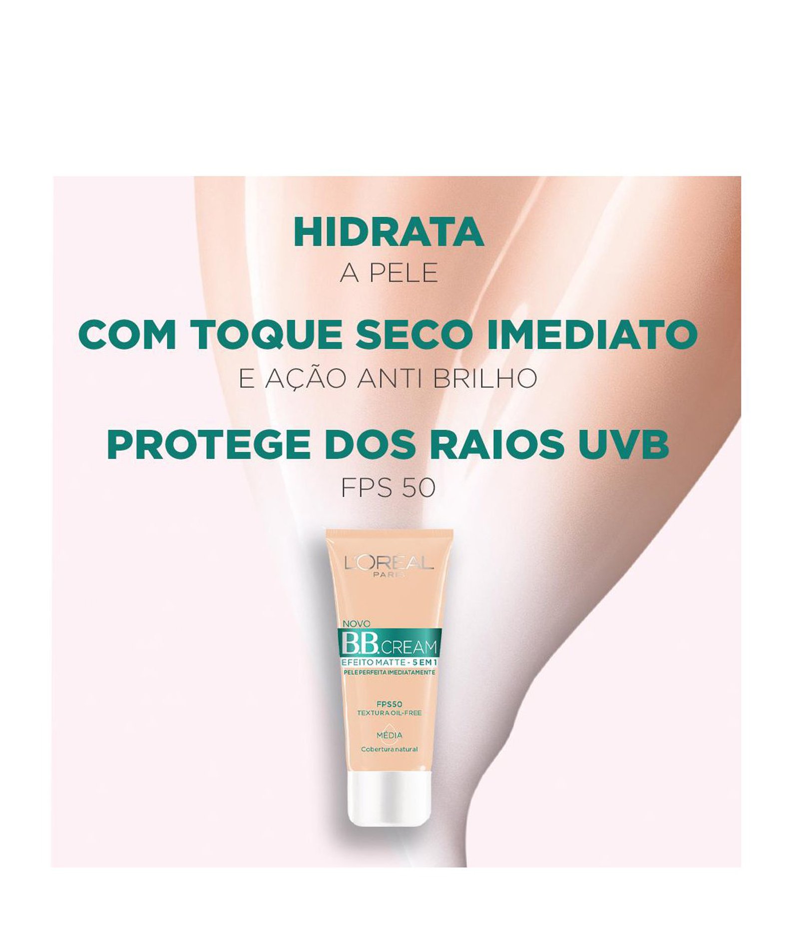 Base BB Cream L'Oréal Paris Efeito Matte FPS 50, 30ml Clara 4