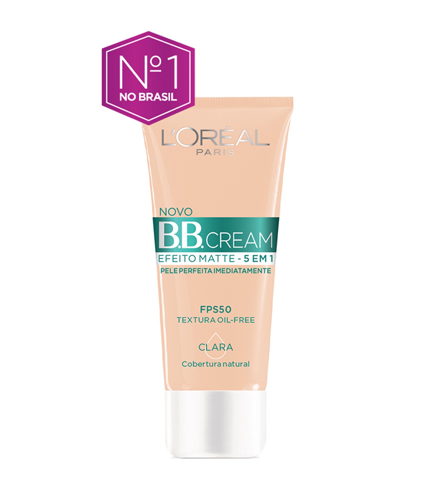Base BB Cream L'Oréal Paris Efeito Matte FPS 50, 30ml Clara 7