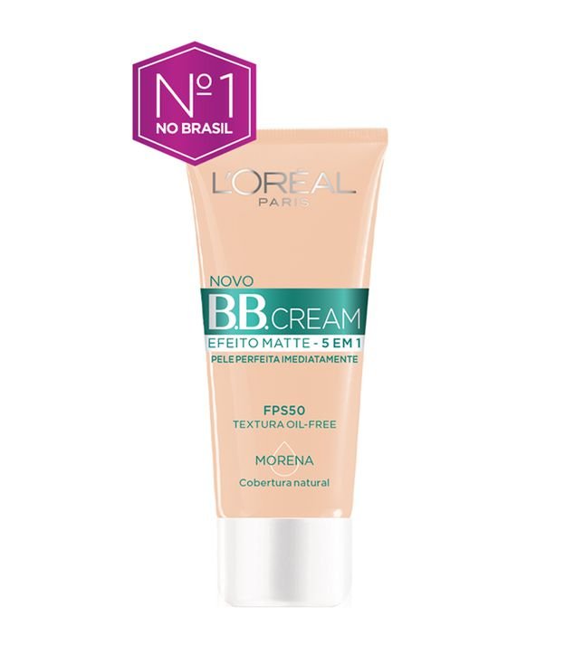 Base BB Cream L'Oréal Paris Efeito Matte FPS 50, 30ml Escura 1