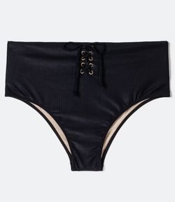 Biquíni Calcinha Hot Pants Texturizado com Amarração Curve & Plus Size