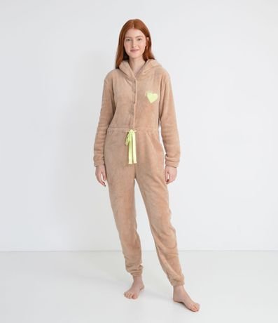 Pijama Macacão em Fleece com Capuz de Orelhinhas e Bordado de Coração é ruim? Pijama Macacão em Fleece com Capuz de Orelhinhas e Bordado de Coração é boa?