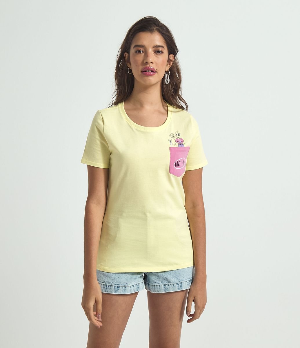 Blusa Manga Curta em Algodão Estampa ET Repelente é boa?