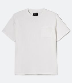 Camiseta Manga Curta Lisa com Bolso