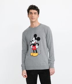 Suéter em Tricô Mickey Vintage