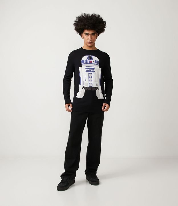 Suéter con Estampa Star Wars Negro 2