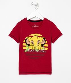 Camiseta Infantil Estampa Simba Rei Leão - Tam 1 a 5 anos