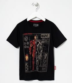 Camiseta Infantil Homem de Ferro - Tam 4 a 10 anos