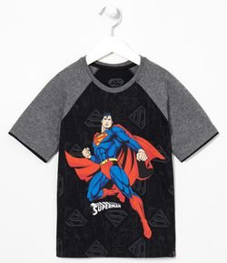 Camiseta Infantil Super Homem - Tam 3 a 8 anos