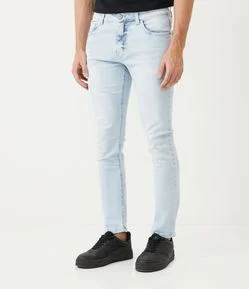 Calça Skinny Jeans Delavê