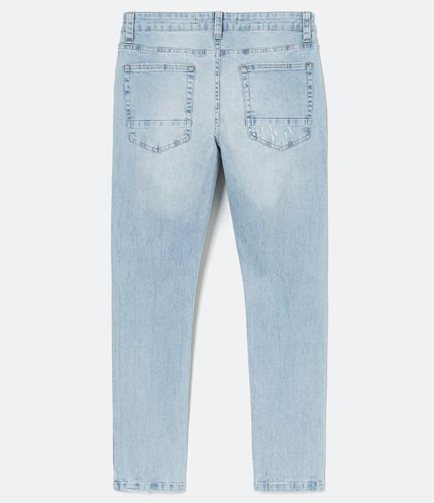 Calça Skinny Jeans Delavê Azul 7