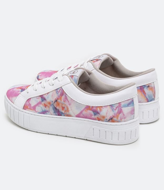 Tênis Caixa Alta Tie Dye e Atacador Via Marte