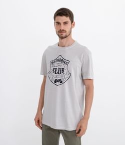 Camiseta com Estampa Motoclub
