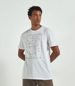 Camiseta com Estampa Futebol