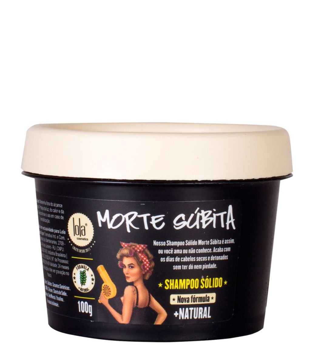 Lola Cosmetics Shampoo Solido Morte Subita Natural Purifying Moisturizing  and Soothing Vegan 100g/3.38 .oz