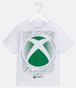 Camiseta Infantil Estampa XBox - Tam 5 a 14 anos
