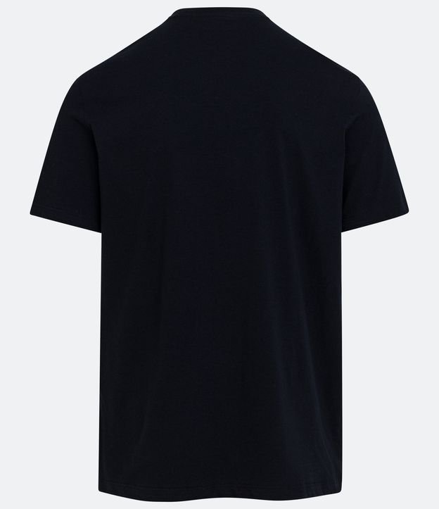 Camiseta Regular em Meia Malha com Estampa Venom Brilha no Escuro Preto 6