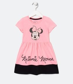 Vestido Infantil Minnie - Tam 1 a 6 anos