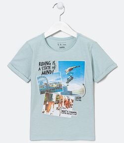 Camiseta Infantil Skate - Tam 5 a 14