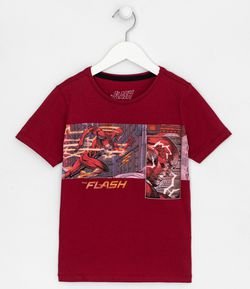 Camiseta Infantil Flash - Tam 4 a 10 anos