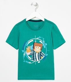 Camiseta Infantil Authentic Games - Tam 5 a 14 anos