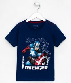 Camiseta Infantil Capitão America - Tam 4 a 10 anos
