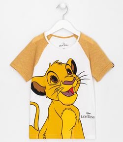 Camiseta Infantil Rei Leão - Tam 1 a 5 anos