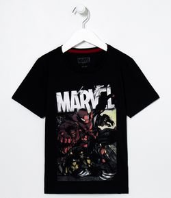 Camiseta Infantil Marvel - Tam 4 a 10 anos