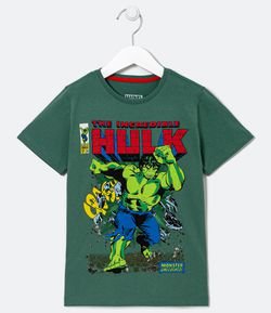 Camiseta Infantil Incrivel Hulk - Tam 3 a 8 anos