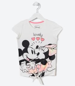 Blusa Infantil Mickey e Minnie Nózinho - Tam 5 a 14 anos