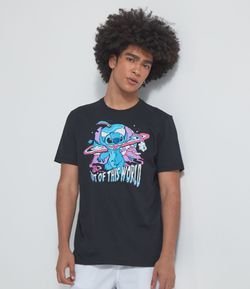 Camiseta com Estampa Stitch