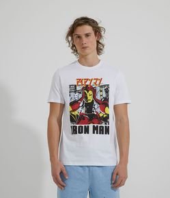Camiseta Manga Curta Iron Man Japonismo