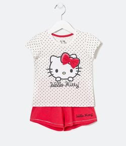 Conjunto Infantil Estampa Hello Kitty - Tam 1 a 6 anos