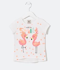 Blusa Infantil Flamingo - Tam 1 a 5 anos 
