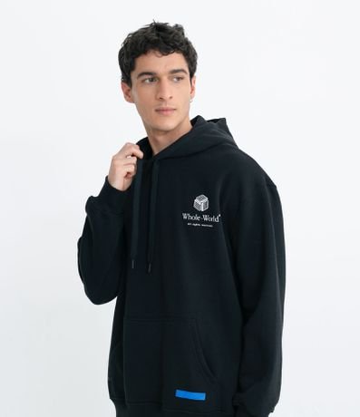 Blusão em Moletom com Capuz Estampa Lettering é boa?