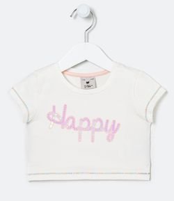 Blusa Infantil Happy - Tam 1 a 5 anos