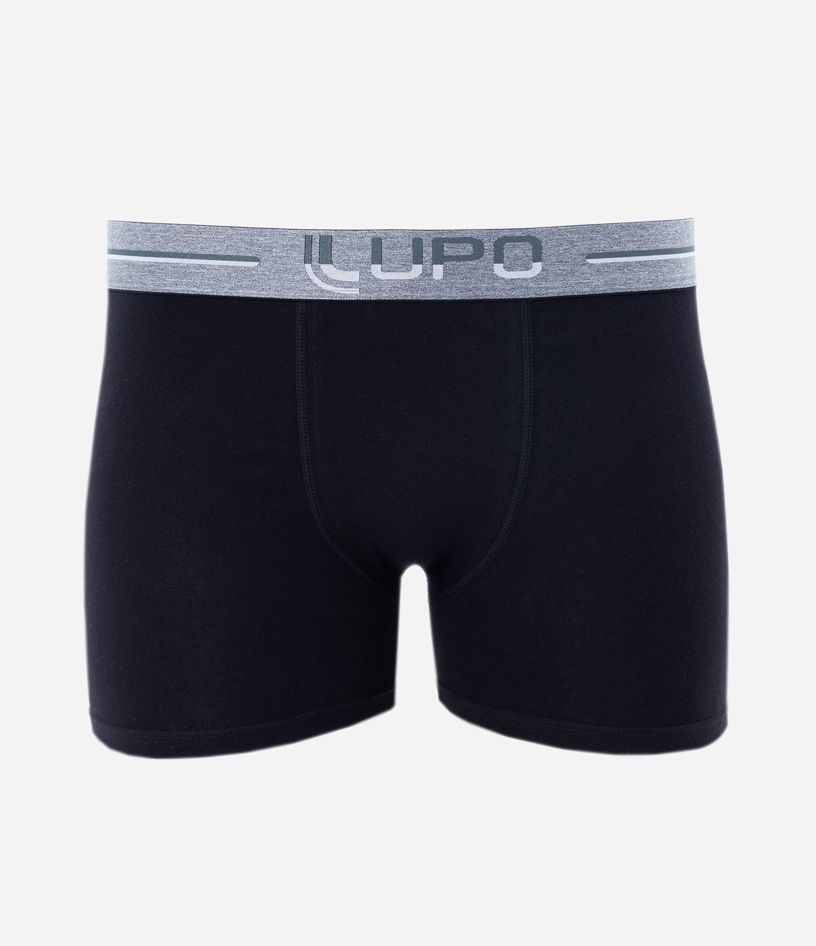 Cueca Boxer em Meia Malha Lupo Preto 1