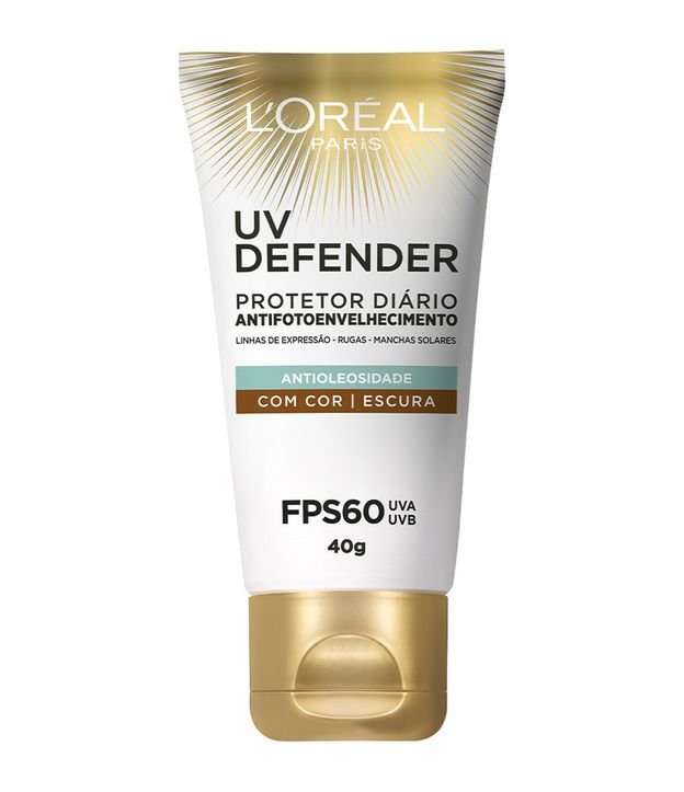 Protetor Solar Facial L'Oréal Paris UV Defender Antioleosidade FPS 60, 40g Escura 1