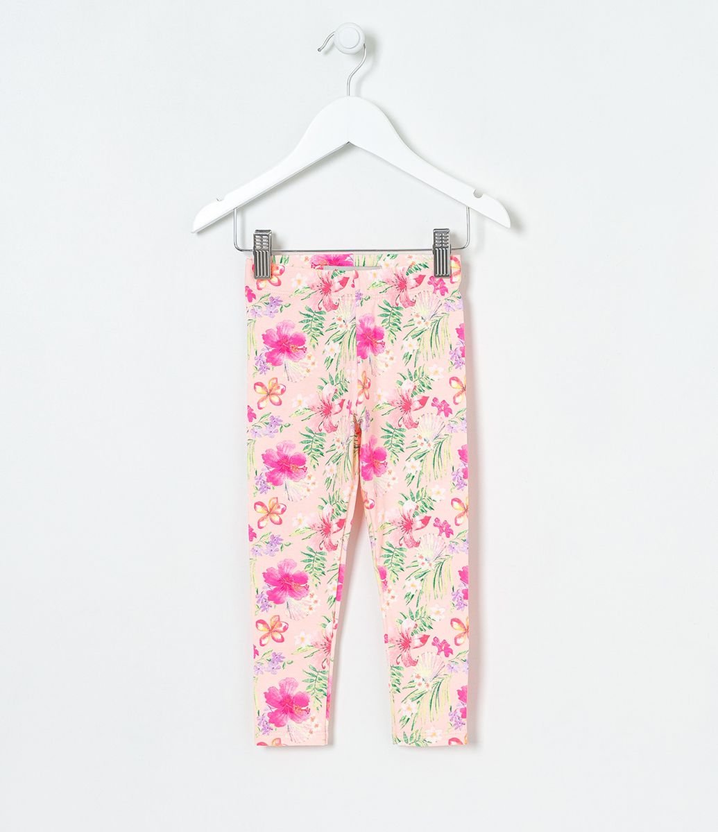 Calça Infantil Legging Floral - Tam 1 a 5 anos Menor preço em Calça Infantil Legging Floral - Tam 1 a 5 anos