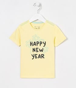 Camiseta Infantil Estampa Coqueiros - Tam 1 a 5 anos
