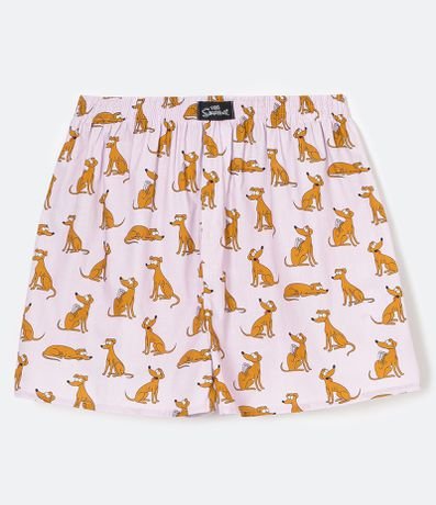 Cueca Samba Canção Tricoline Estampado Simpsons Menor preço em Cueca Samba Canção Tricoline Estampado Simpsons