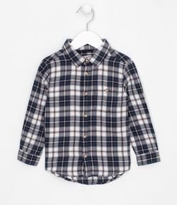 Camisa Infantil Estampa Xadrez - Tam 1 a 5 anos