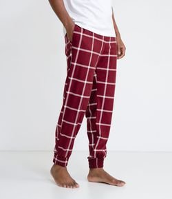 Calça de Pijama com Estampa Xadrez
