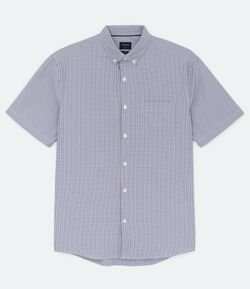 Camisa Comfort em Algodão com Estampa Xadrez