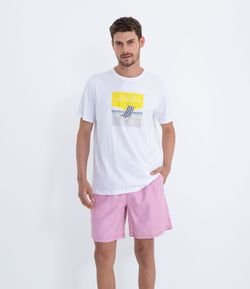 Camiseta Comfort com Estampa Praia