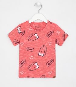 Camiseta Infantil Pranchas - Tam 1 a 5 anos