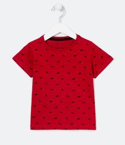 Camiseta Infantil Estampa Mini Dinos - Tam 1 a 5 anos