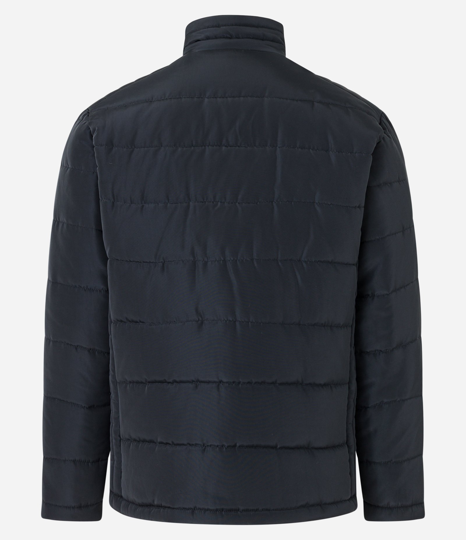 Jaqueta Puffer com Zíper e Gomos Azul Escuro 9