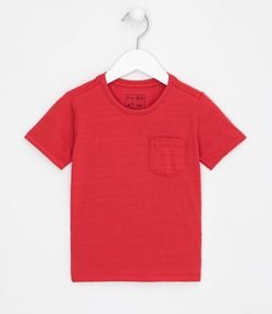 Camiseta Infantil Lisa com Bolsinho - Tam 1 a 5 anos